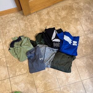 Under Armour Men's Shirts 6 UA 1 Reebok all EUC